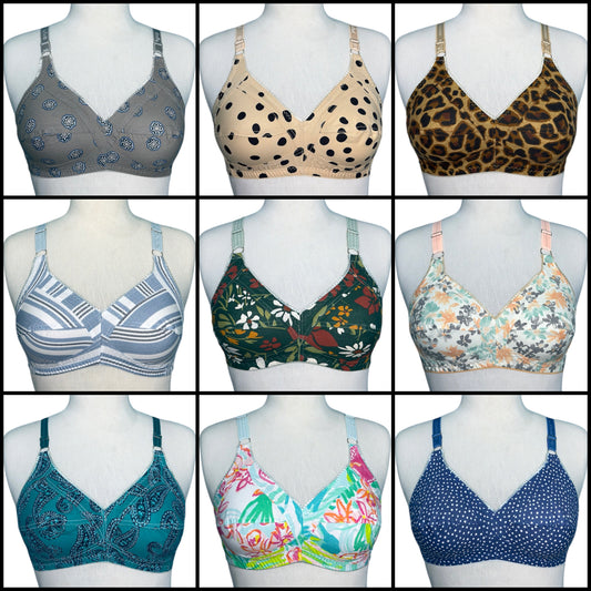 Pack Of 6 Cotton Bra - Assorted Colors