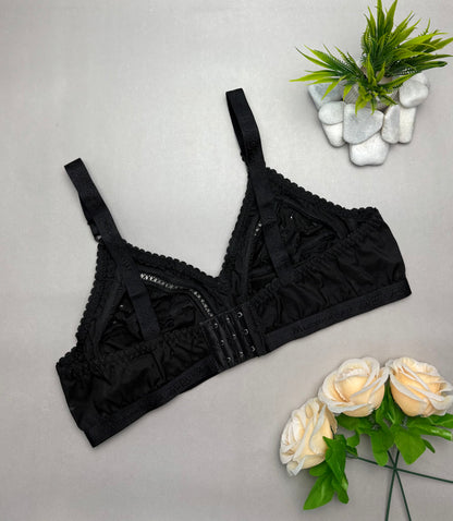 Pack of 4 Embroidered Cotton Bra For Girls, High Quality Brassieres