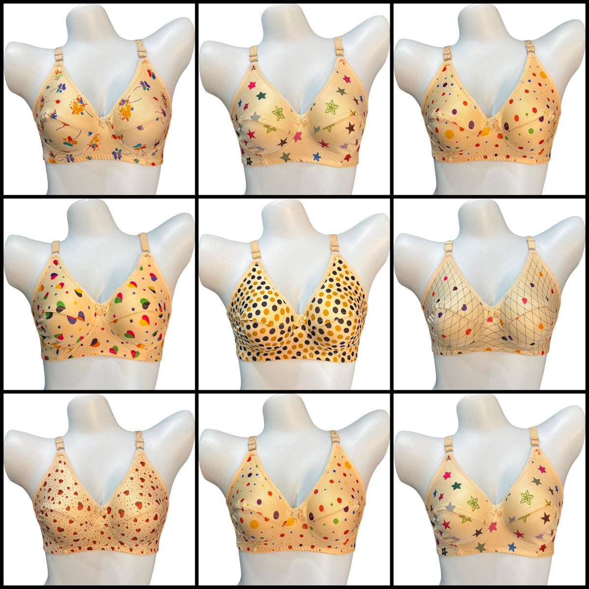 Pack Of 4 Malai Jersey Bra For Girls