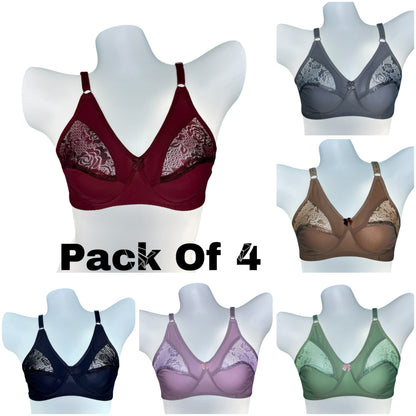 Pack Of 4 Net Desire Bras