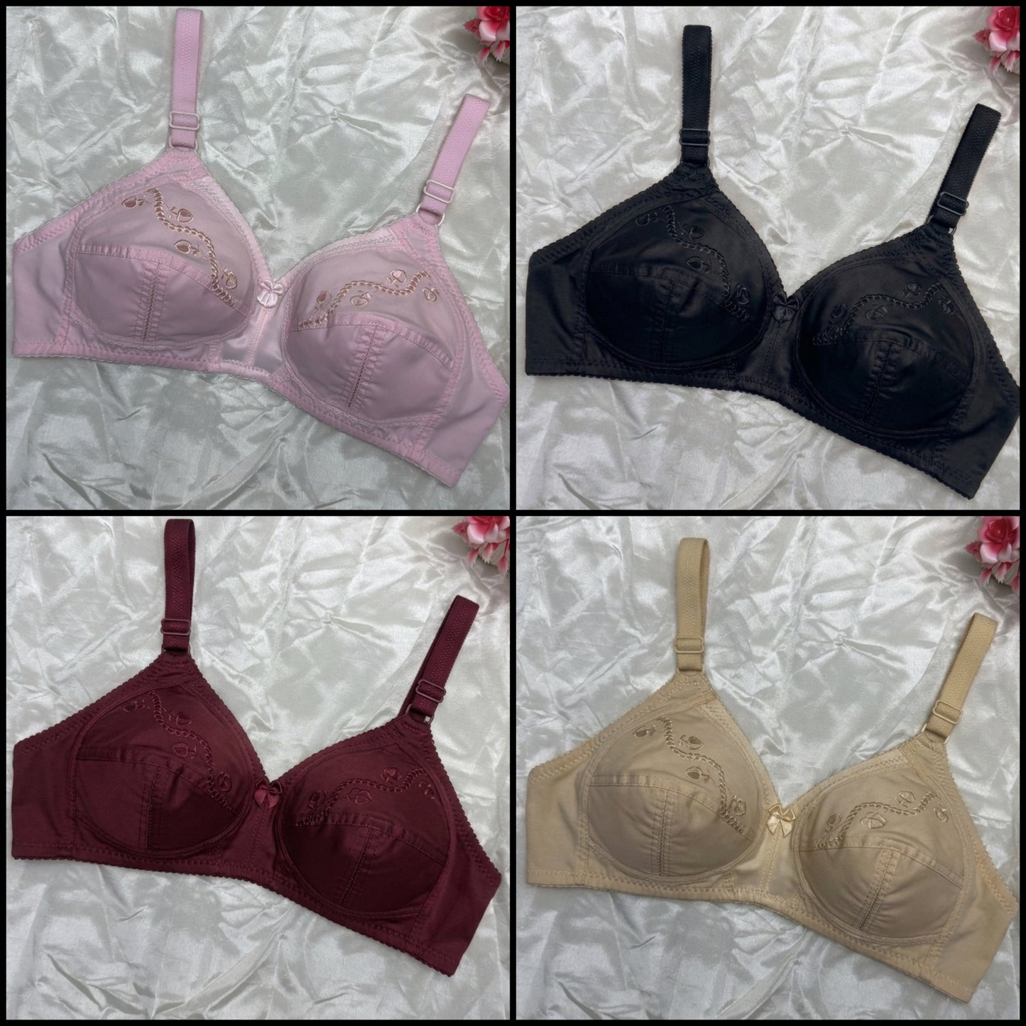 Pack Of 4 Comfort Cotton Bras