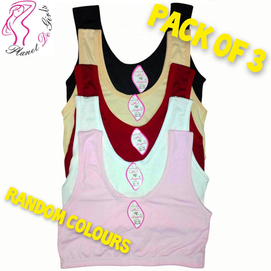 Pack of 3 BD Bra for Teenagers Girls