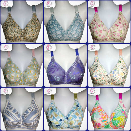 Pack Of 6 Cotton Bra - Assorted Colors