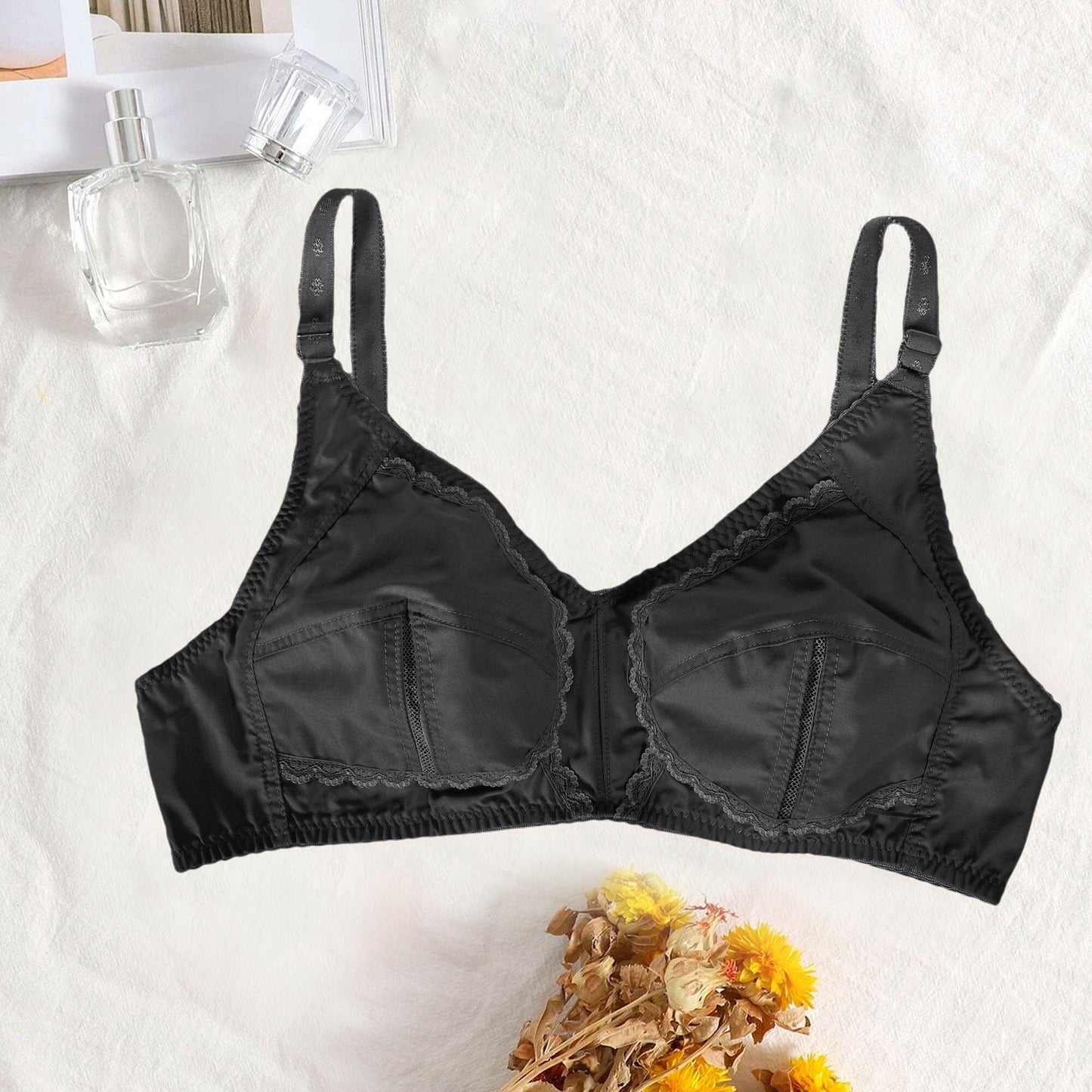 Fancy Lace Cotton Bra