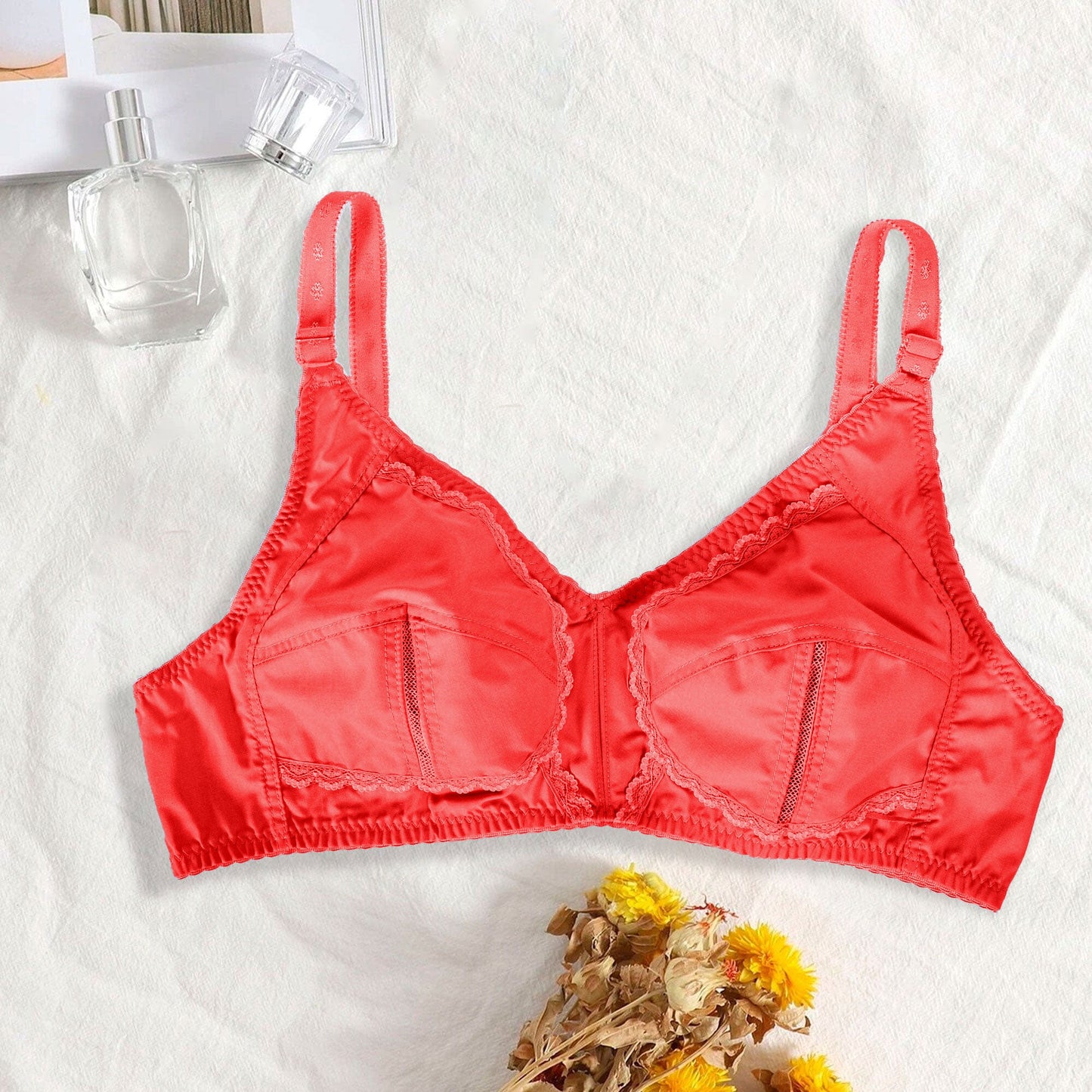 Fancy Lace Cotton Bra