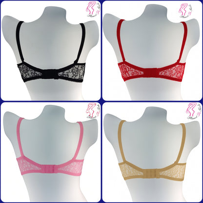 Pack Of 04 Soft Net Bra For Girls , Best Quality Braziers